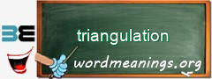 WordMeaning blackboard for triangulation